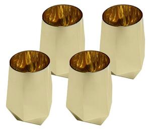 KARE Design Diamond Üvegpohár Készlet Arany 510ml