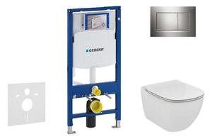 Geberit Duofix - Ideal Standard Tesi fali WC és ülőkés szett, Sigma30 gombok, króm, króm 111.300.00.5 NF6