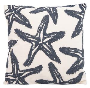 King Home SHP Starfish Díszpárna Tuftolt Bézs Szürke Tengeri Csillag Mintával