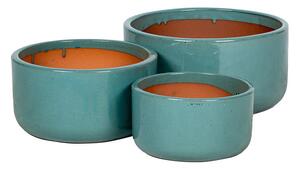 Briggs Cylinder kerámia növénytartó szett zöldesbarna 24x13-37x20cm S3