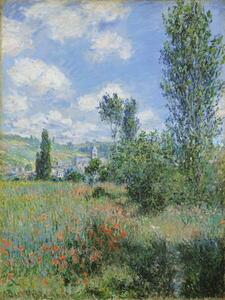 Monet, Claude - Festmény reprodukció View of Vetheuil, 1880, (30 x 40 cm)