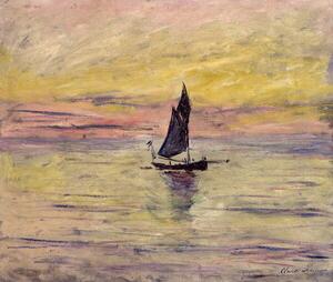 Monet, Claude - Festmény reprodukció The Sailing Boat, Evening Effect, 1885, (40 x 35 cm)