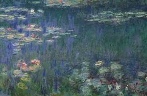 Monet, Claude - Festmény reprodukció Vízililiomok, (40 x 26.7 cm)