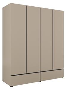 Gardróbszekrény Alfere 119, Laminált forgácslap, 210x180x60cm, Congo