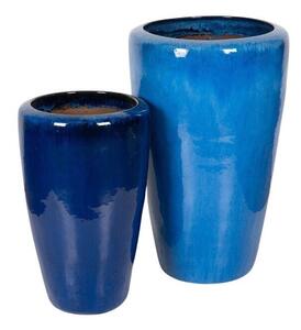 Fjord Vase Giant Kerámia Növénytartó Szett Kék 42x69-56x88cm S2