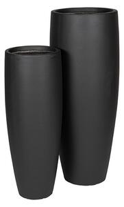 Calgary Vase Giant Kompozit Növénytartó Szett Antracit 35x100-44x120,5cm S2