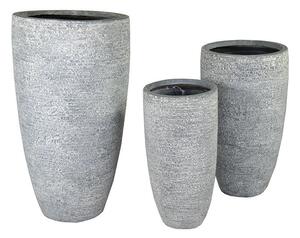 Ontario Vase Giant Kompozit Növénytartó Szürke 34x66-56x100cm S3