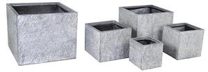 Alberta Cube Kompozit Növénytartó Szürke 23x23x23-55x55x46cm S5