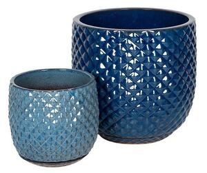 Nova Classic Kerámia Növénytartó Szett Antik Kék 30,5x30,5-45,7x45,7cm S2