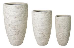 Ontario Vase Giant Kompozit Növénytartó Homokszín 34x66-56x100cm S3