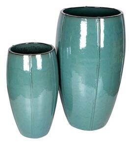 Alden Vase Giant Kerámia Növénytartó Szett Türkiz 44x77-57x100cm S2
