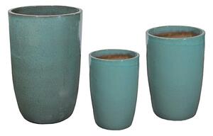 Noble Vase Giant Kerámia Növénytartó Szett Mohazöld 42x63-65x100cm S3