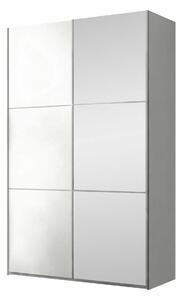 Gardróbszekrény Honolulu 123, Laminált forgácslap, 215x122x65cm, Fehér
