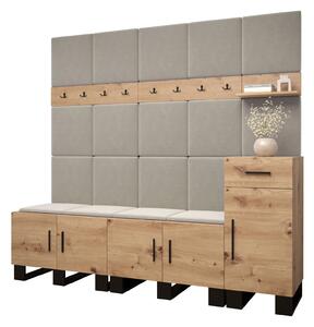 Előszobabútor Amanda 8 (artisan tölgy + bézs)