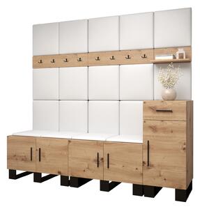 Előszobabútor Amanda 8 (artisan tölgy + fehér)