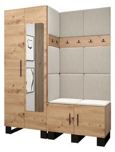 Előszobabútor Amanda 14 (artisan tölgy + bézs)