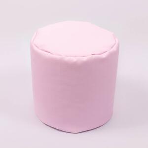 Babzsák puff - rózsaszín eco bőr