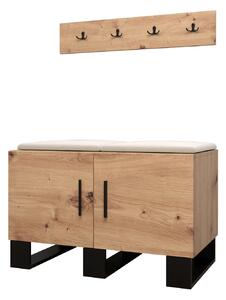Előszobabútor Amanda 21 (artisan tölgy + bézs)