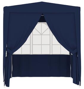 VidaXL kék rendezvénysátor oldalfalakkal 2 x 2 m 90 g/m²