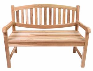 DIVERO 2 személyes pad tikfa kezeletlen 120 cm