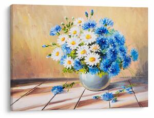 Festett kép egy váza virágról (70x50 cm)