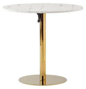 Étkezőasztal 80 LAMANT (világos márvány + gold króm + arany) (2 fő részére). 1091476