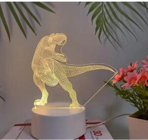 3D LED gyereklámpa dinoszaurusz figurás éjjeli lámpa