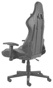 VidaXL műbőr PVC forgó Gamer szék #fekete-szürke