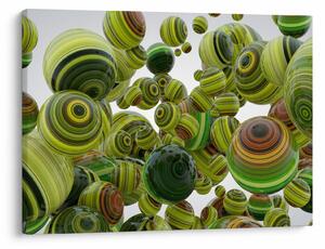 Csíkos gömbök képe (70x50 cm)