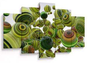 Csíkos gömbök képe (150x105 cm)