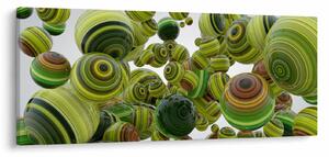 Csíkos gömbök képe (120x50 cm)