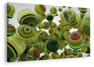 Csíkos gömbök képe (90x60 cm)