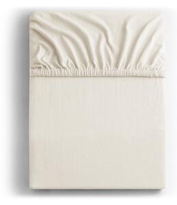 Amber Collection krémes fehér lepedő, 200-220 x 200 cm - DecoKing