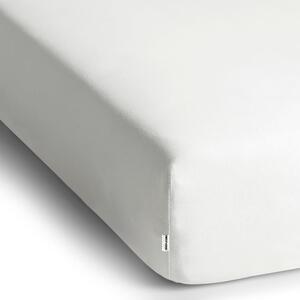 Amber Collection fehér elasztikus lepedő, 180-200 x 200 cm - DecoKing