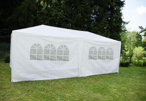 GARTHEN Kerti sátor 3 x 6 m + 4 oldalfal fehér