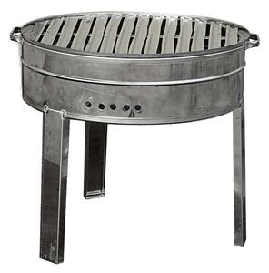Rozsdamentes Kerti grillsütő - szürke