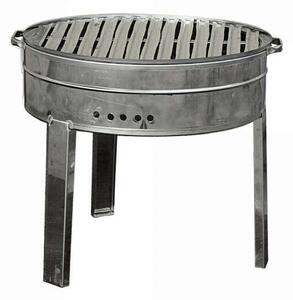 Rozsdamentes Kerti grillsütő - szürke
