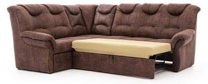 Lonigo L sarok kanapé, alvó funkcióval, bal oldali - barna