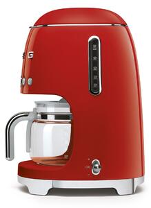 50-es évekbeli, Retro stílusú kávéfőző filteres kávéra 1,4l., 10 csésze, piros - SMEG