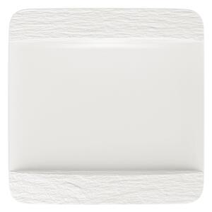 Négyzetalakú lapos tányér, Manufacture Rock blanc kollekció - Villeroy & Boch