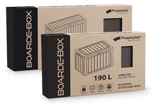 Prosperplast Kerti doboz BOARDEBOX 190 l - sötétbarna 78 cm