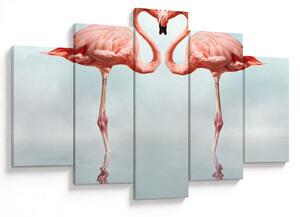 Két flamingó képe (150x105 cm)