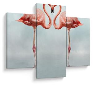 Két flamingó képe (90x60 cm)