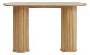 Natúr színű konzolasztal 40x130 cm Nola – Unique Furniture