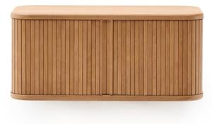 Natúr színű fali mosdó alatti szekrény kőrisfa dekorral 90x40 cm Mailen – Kave Home