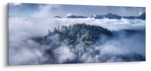 Egy erdő képe a ködben (120x50 cm)