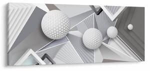 Geometriai absztrakt kép (120x50 cm)