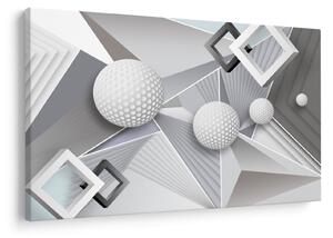 Geometriai absztrakt kép (90x60 cm)