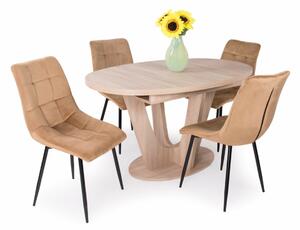 Max asztal Kitty székekkel | 4 személyes étkezőgarnitúra