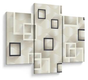 Geometriai absztrakt kép (90x60 cm)